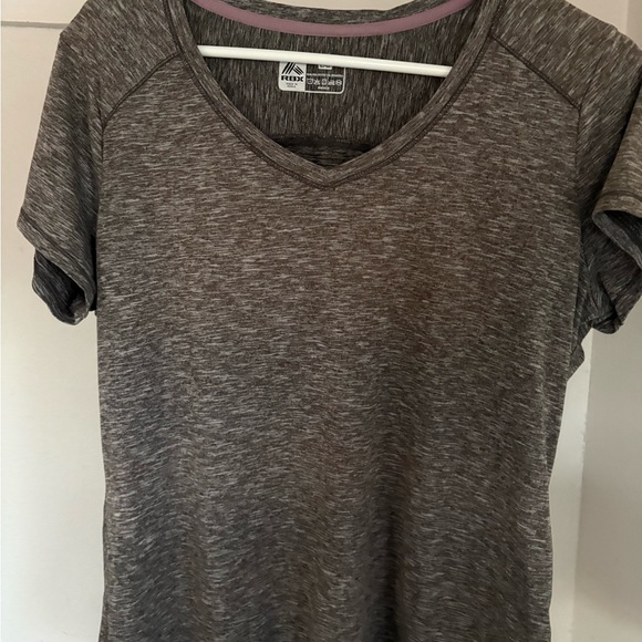 RBX Tops - RBX Women's Heathered Gray V-Neck Tee